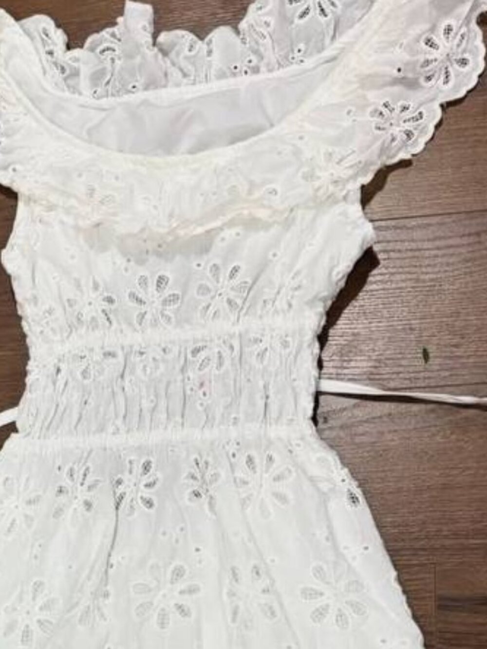 White Eyelet Dress - Picture 3 of 3